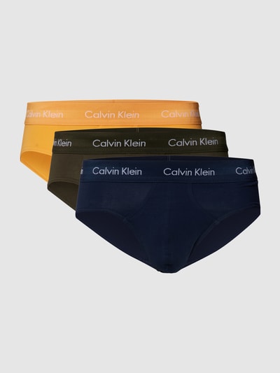 Calvin Klein Underwear Slip mit Logo-Bund im 3er-Pack Orange 2