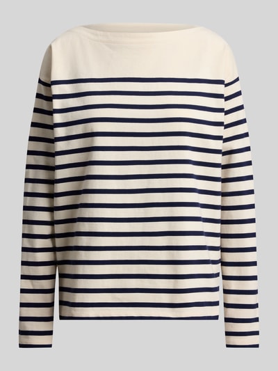 Lauren Ralph Lauren Sweter w kroju regular fit z czystej bawełny Granatowy melanż 2