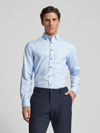 OLYMP Modern Fit Business-Hemd mit Button-Down-Kragen Hellblau 4