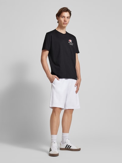 CHAMPION T-Shirt mit Label-Print Black 1