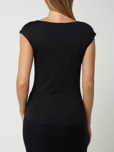 Marc Cain T-shirt met boothals Marineblauw - 5