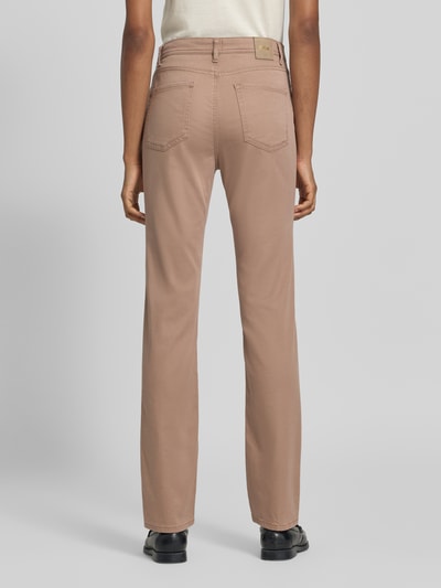 Brax Regular Fit Gerade Hose aus Lyocell-Mix mit Modal-Baumwoll-Anteil Modell 'MARY' Taupe 5