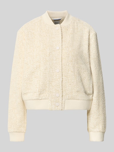 Brax Regular Fit Sweatjacke mit Baseball-Kragen Modell 'BERNICE L' Offwhite 1