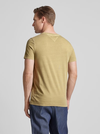 Tommy Hilfiger T-Shirt mit Label-Stitching Oliv 5