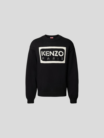 Kenzo Pullover in Strick-Optik Black 2