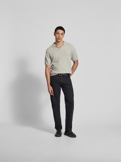 Closed Regular Fit Poloshirt in Strick-Optik Kitt 1