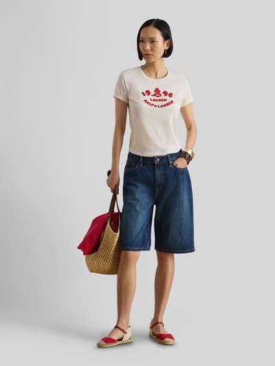 Lauren Ralph Lauren Regular Fit T-Shirt aus reiner Baumwolle Sand 1