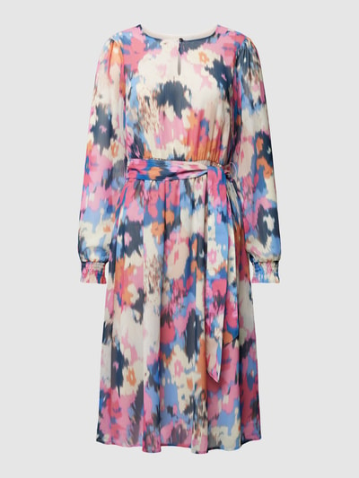 More & More Knielanges Kleid mit Allover-Print Rosa 2