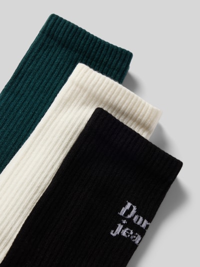 REVIEW Socken mit Label-Print im 3er-Pack Dunkelgruen 2
