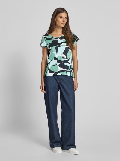 Tom Tailor Regular Fit T-Shirt aus reiner Baumwolle Marine 1