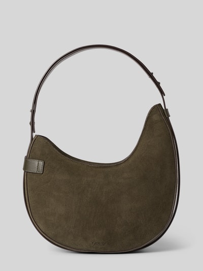 Lauren Ralph Lauren Handtas van echt runderleer met sierapplicatie Olijfgroen - 4