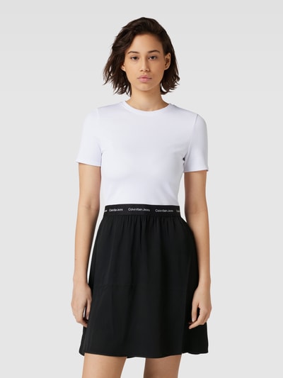 Calvin Klein Jeans Sukienka mini z efektem stopniowania Biały 4