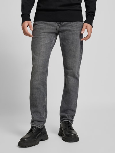 Armedangels Tapered Fit Jeans im 5-Pocket-Design Modell 'DYLAANO' Dunkelgrau 4