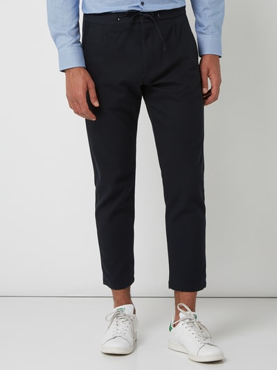 JOOP! Collection Cropped Regular Fit Chino mit Tunnelzug Marine 4