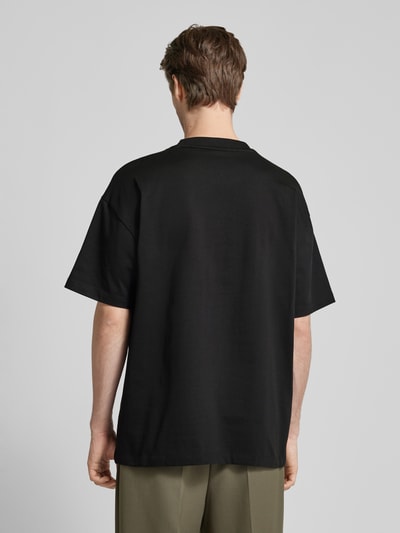 HUGO T-Shirt mit Label-Detail Modell 'Dplanitee' Black 5