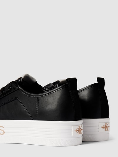 Calvin Klein Jeans Plateausneakers met labelprint, model 'VULC' Zwart - 3