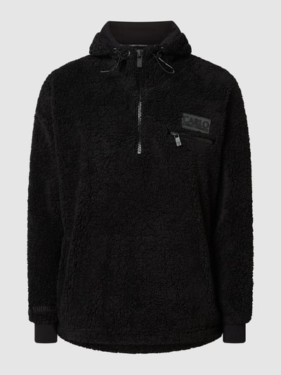 CARLO COLUCCI Hoodie aus Teddyfell Schwarz 2