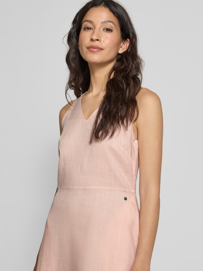 BOSS Orange Midikleid mit V-Ausschnitt Modell 'Dasico' Hellrosa 3