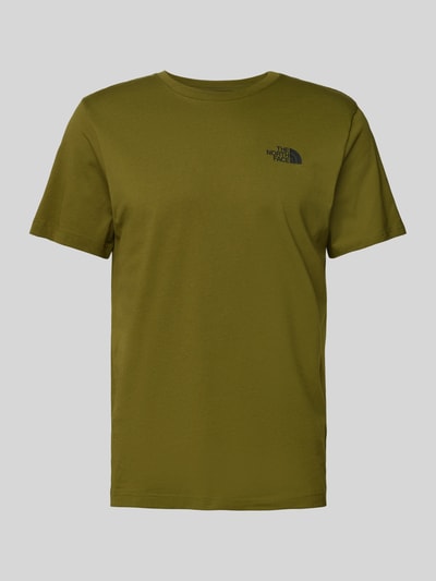 The North Face T-Shirt mit Label-Print Modell 'Simple Dome' Oliv 1