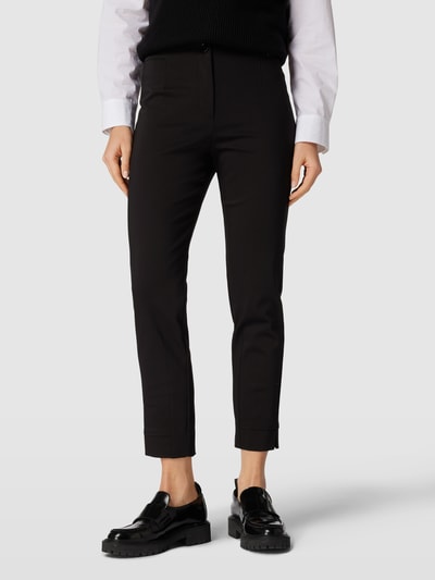 Marc Cain Stoffen broek met labeldetail Zwart - 4