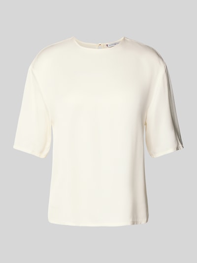 Tommy Hilfiger Relaxed fit blouse van satijn Wit - 2