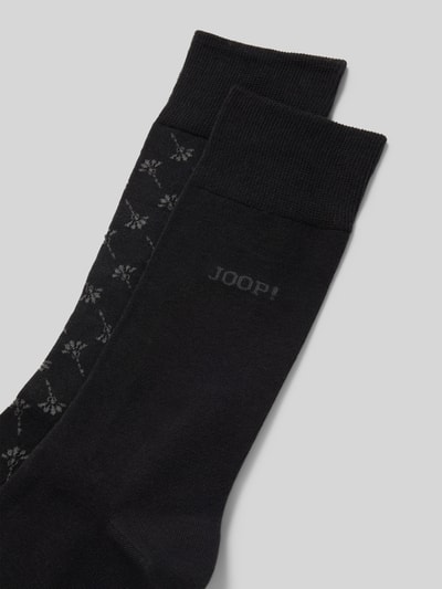 JOOP! Collection Sokken met elastische band in een set van 2 paar Zwart - 2