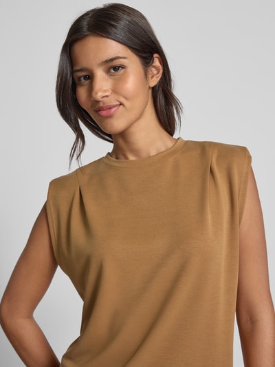 Jake*s Collection Tanktop met ronde hals Middenbruin - 3