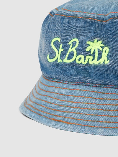 MC2 Saint Barth Czapka typu bucket hat z imitacji denimu model ‘JAMES’ Niebieski 2