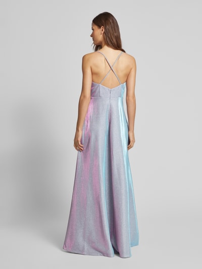 Jake*s Cocktail Abendkleid mit Effektgarn Bleu Melange 5