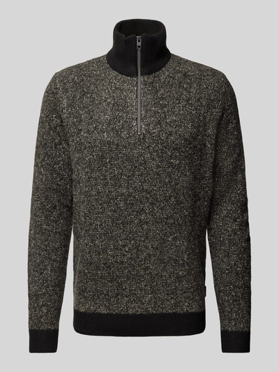 Jack & Jones Gebreide coltrui, model 'COSPACE' Zwart - 2