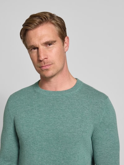 Christian Berg Men Strickpullover aus Wolle-Kaschmir-Mix Schilf Melange 3