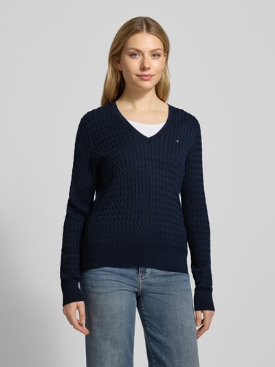Tommy Hilfiger Slim fit overhemdblouse van katoenmix Wit - 4