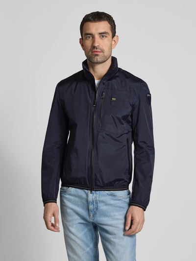 Blauer Usa Jacke mit Stehkragen Modell 'DEWAR' Marine 4