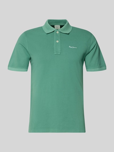 Pepe Jeans Regular Fit Poloshirt aus reiner Baumwolle Modell 'OSCAR' Dunkelgruen 2