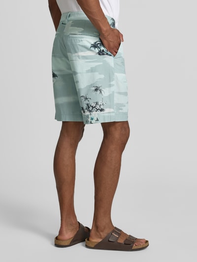 BOSS Orange Straight Leg Chinoshorts aus reiner Baumwolle Tuerkis 5