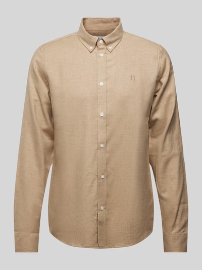 Les Deux Regular Fit Freizeithemd mit Button-Down-Kragen Beige 1