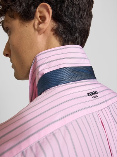 Kenzo Freizeithemd mit Logo-Stitching Hellrosa 3