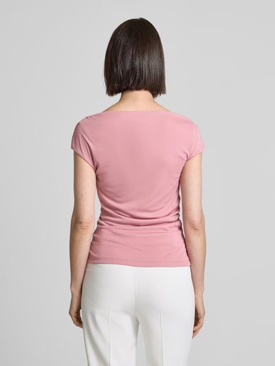 Lauren Ralph Lauren T-Shirt mit U-Boot-Ausschnitt Altrosa 5