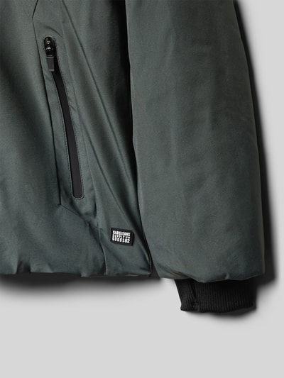 CARS JEANS Kurtka pikowana z kapturem model ‘Harwick’ Ciemnozielony 2