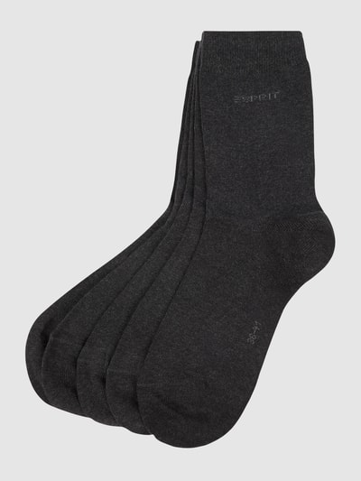 Esprit Socken im 5er-Pack Anthrazit 1