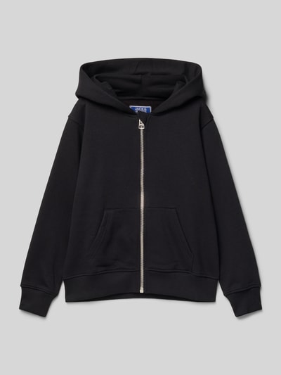Jack & Jones Regular fit sweatjack met kangoeroezak, model 'Eurban' Zwart - 1