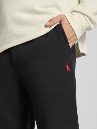 Polo Ralph Lauren Spodnie dresowe z elastycznym pasem i trokami Czarny 3