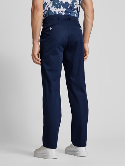 Brax Broek in effen design, model 'EVEREST' Marineblauw - 5