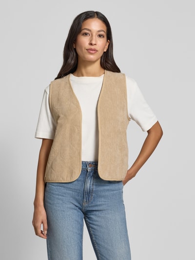 Soyaconcept Relaxed Fit Weste in Cord-Optik Modell 'Bindi' Sand 4