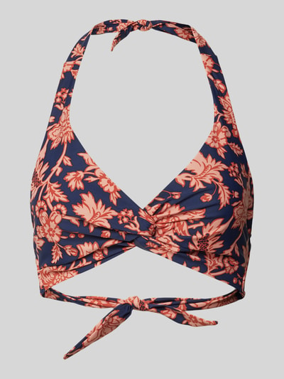 Barts Bikinitop met knoopdetail, model 'Lasa' Donkerblauw - 1