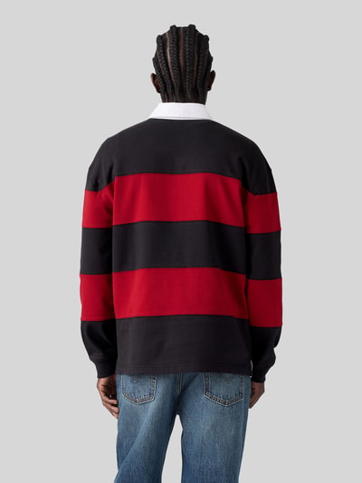 Levi's® Rugbyshirt mit kontrastierendem Polokragen Rot 5