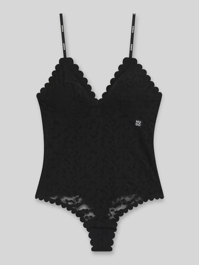 HUGO Body van kant Zwart - 2