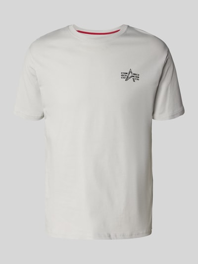 Alpha Industries T-shirt z nadrukiem z logo Jasnoszary 2