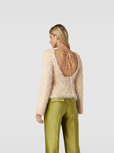 Victoria Beckham Pullover mit Viskose-Anteil Beige 5