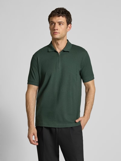 SELECTED HOMME Regular fit poloshirt van puur katoen, model 'ISAAC' Olijfgroen - 4